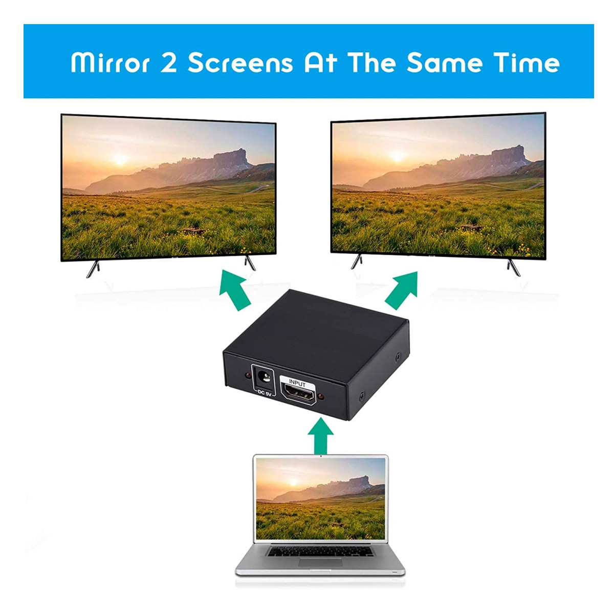 Splitter Hdmi 2 X 1 Mas Cargador